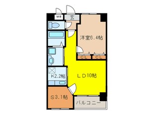 スカイシャトレ空港南の物件間取画像